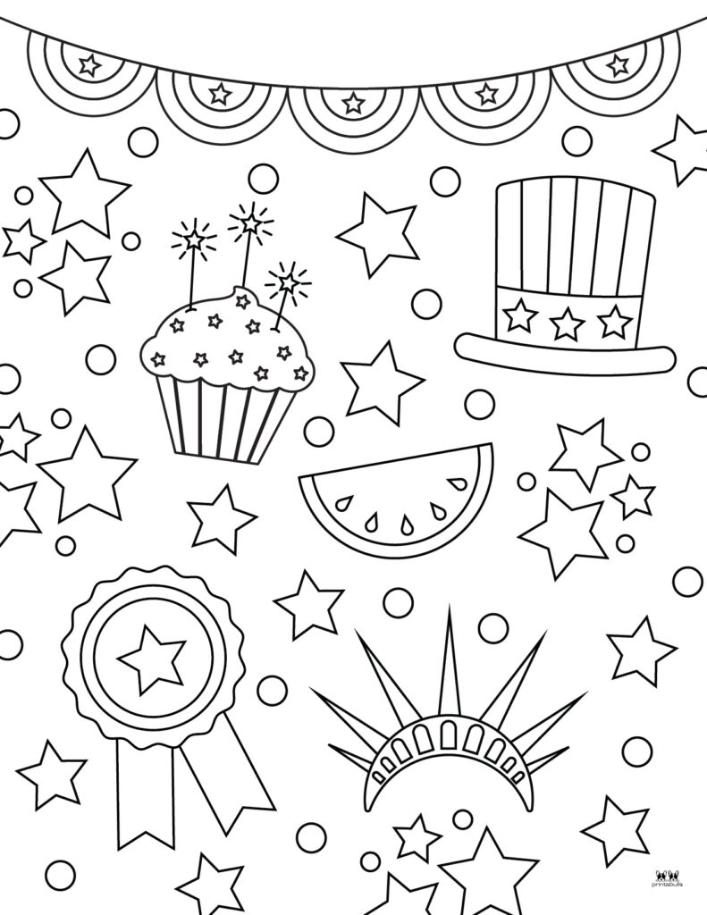 Printable Fourth of July Coloring Page-15