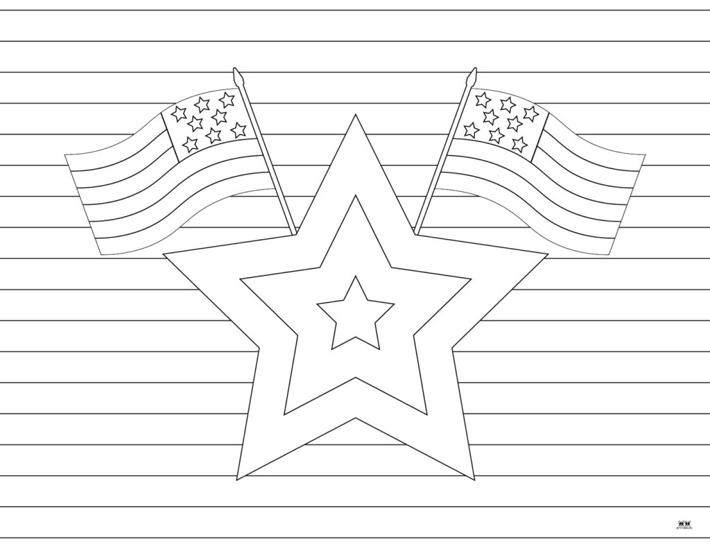 Printable Fourth of July Coloring Page-16