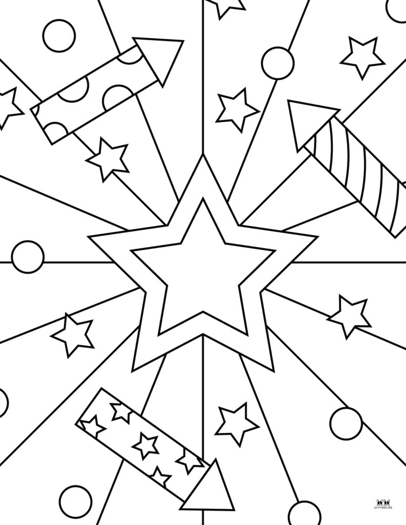 Printable Fourth of July Coloring Page-4