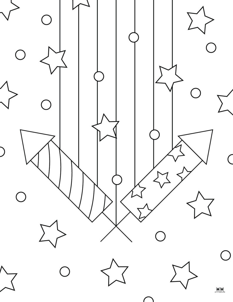 Printable Fourth of July Coloring Page-6