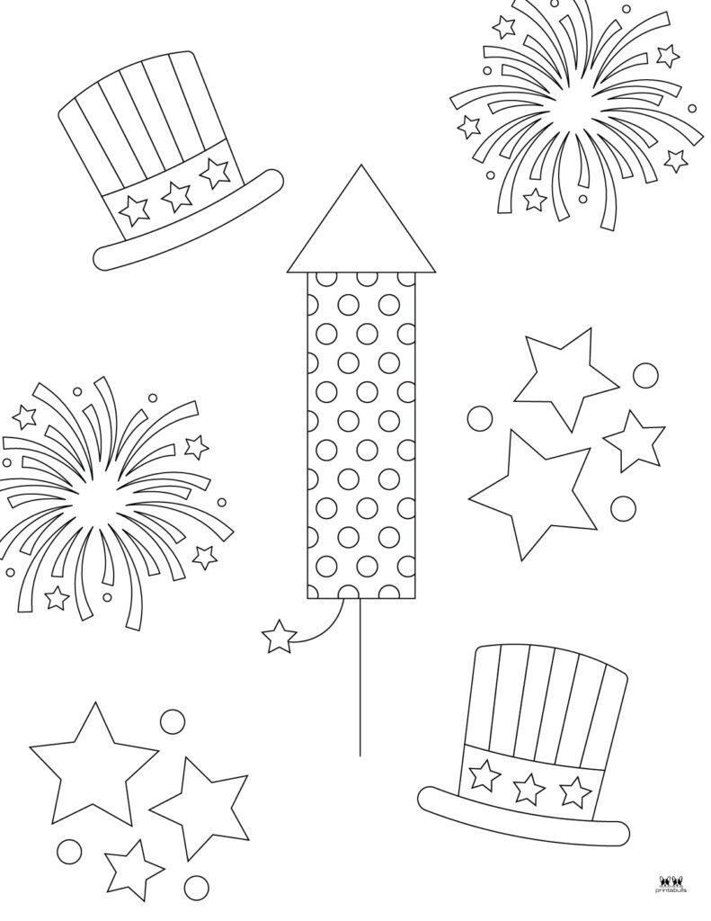 Printable Fourth of July Coloring Page-7