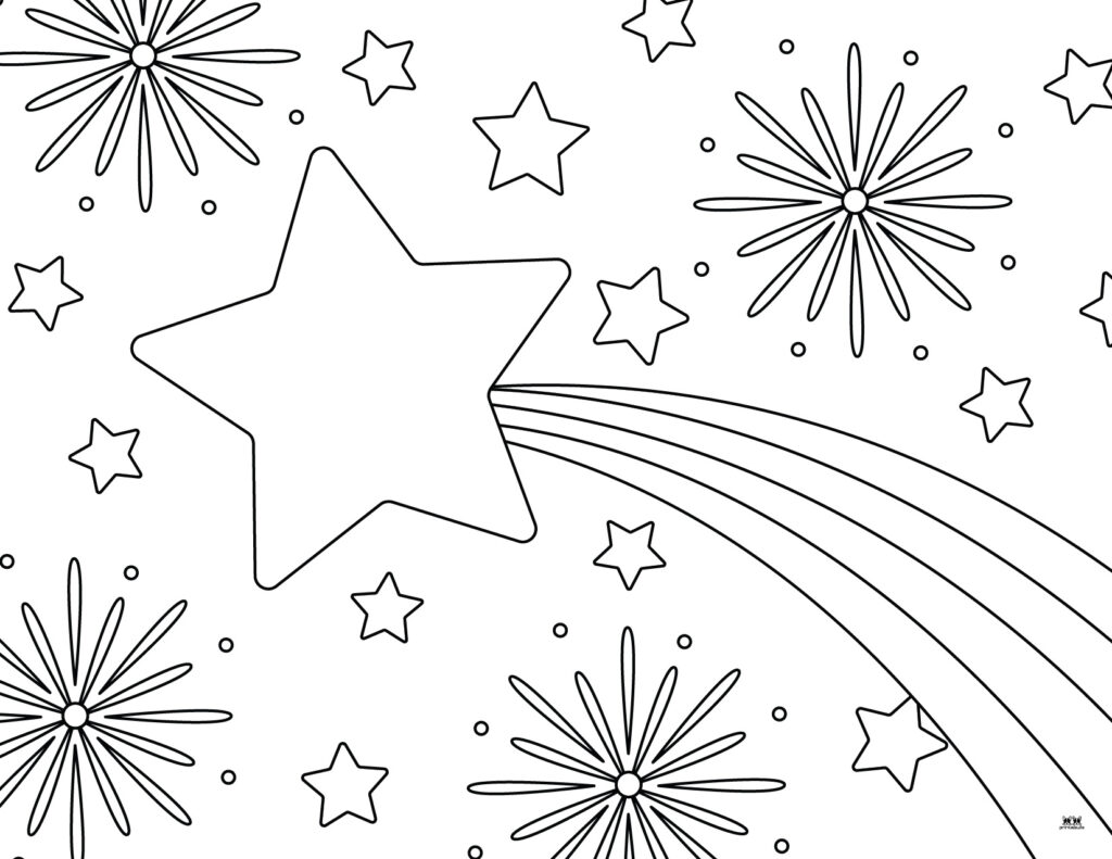 Printable Fourth of July Coloring Page-9