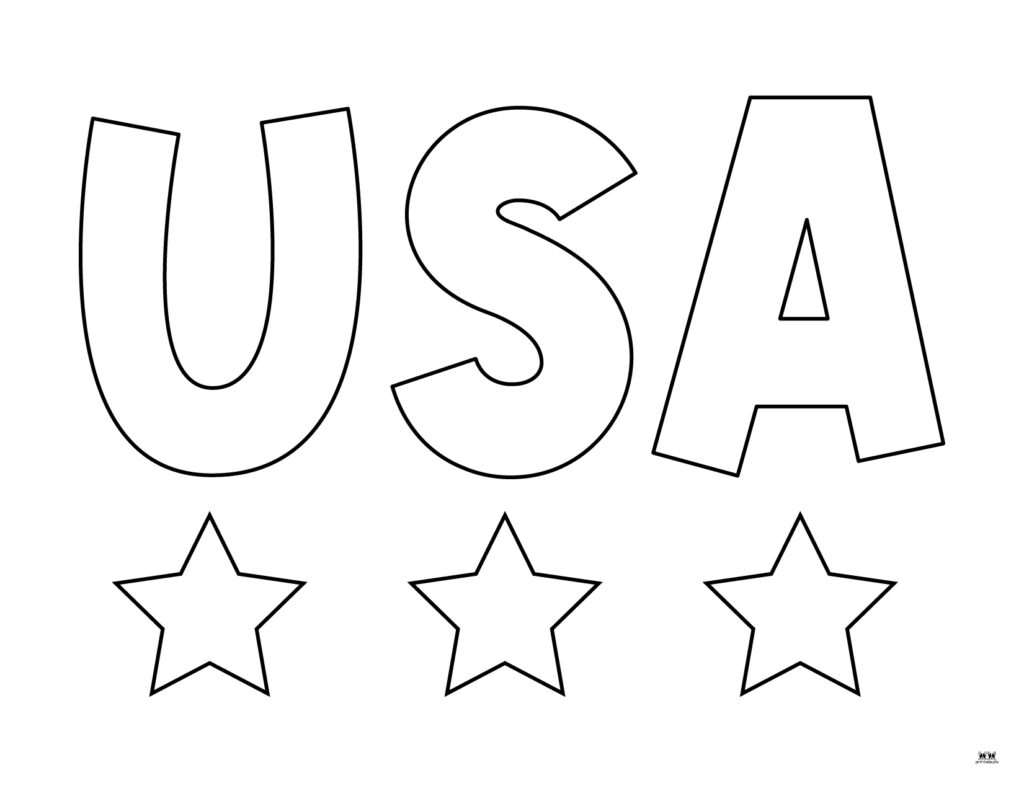Printable Fourth of July Coloring Page-Toddlers 2