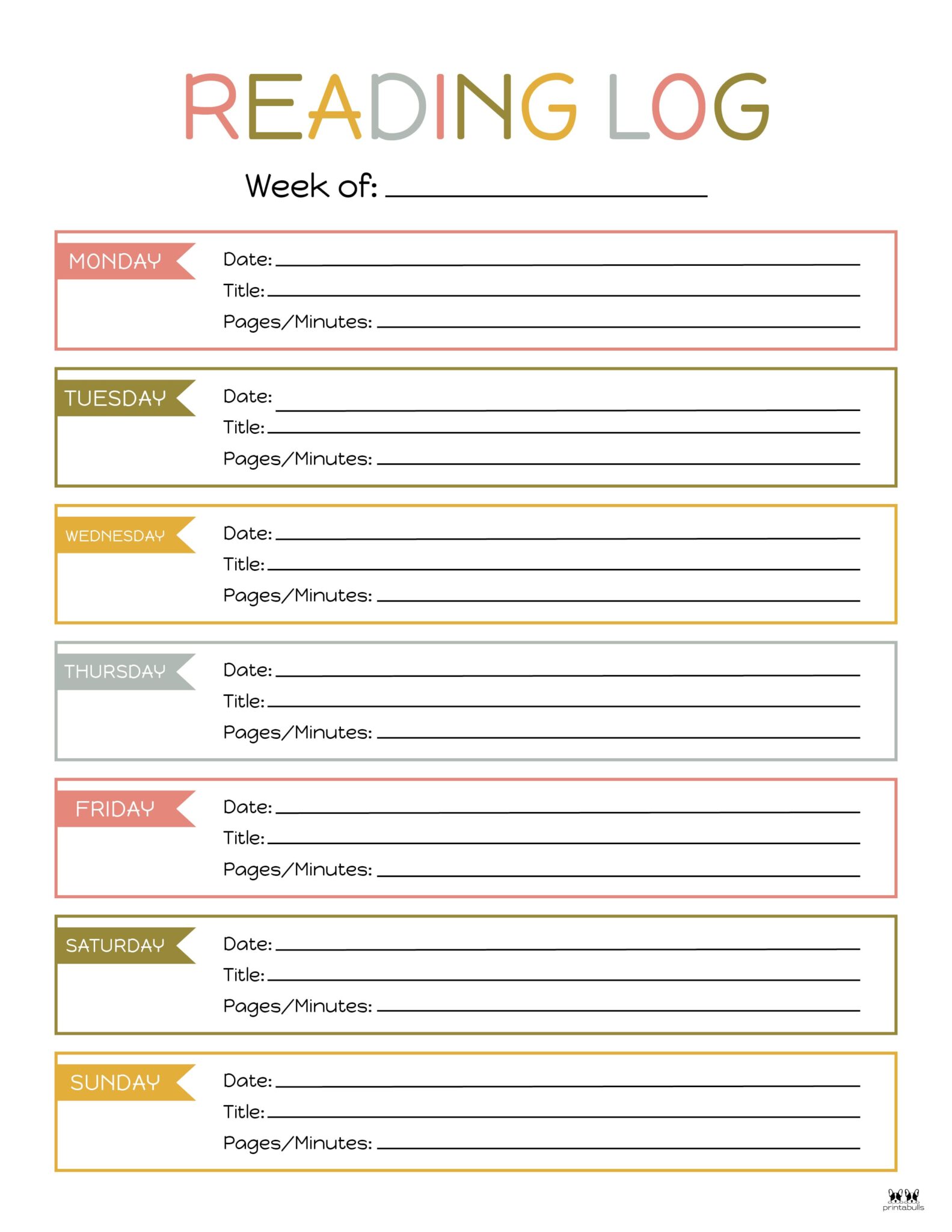 reading-logs-21-free-printables-printabulls