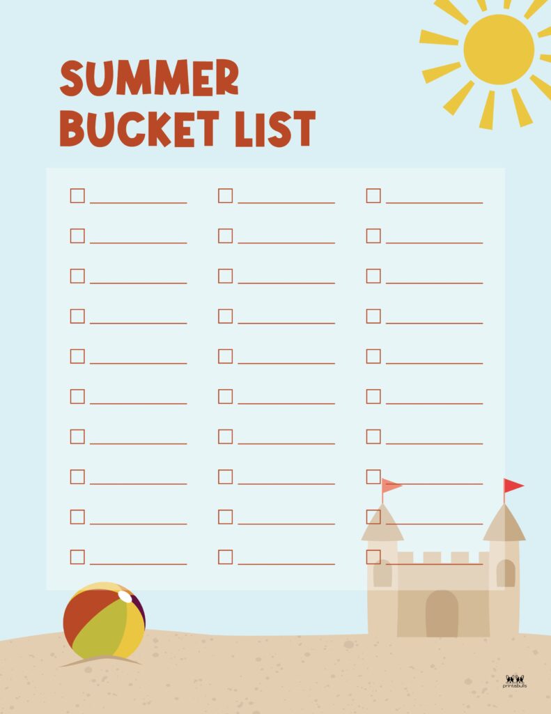 Printable Summer Bucket List-1