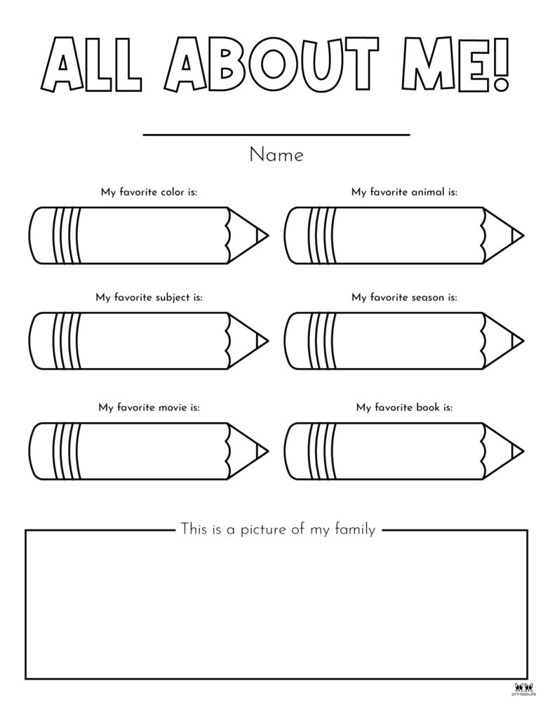 All About Me Coloring Pages Worksheets Worksheets For Kindergarten