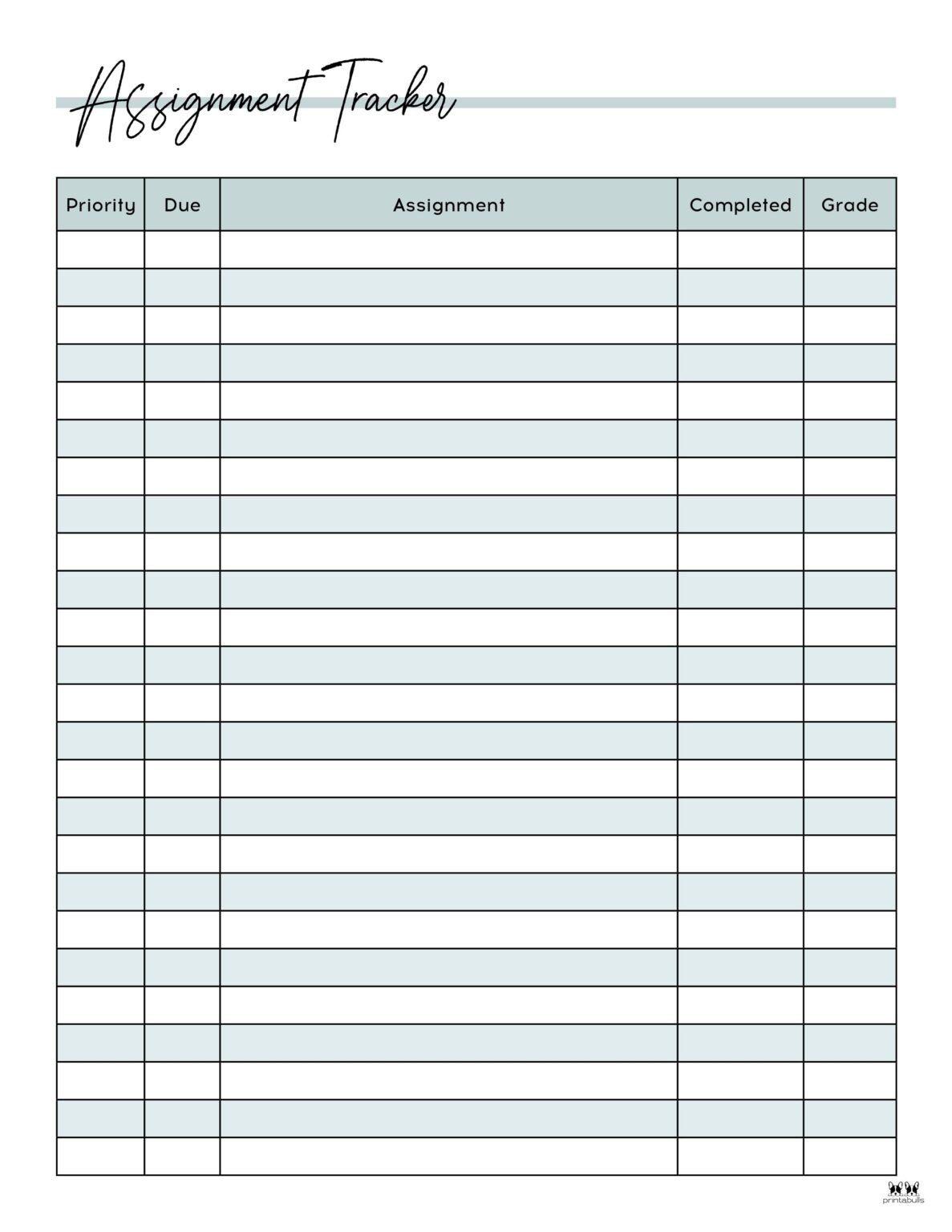 teacher assignment tracker