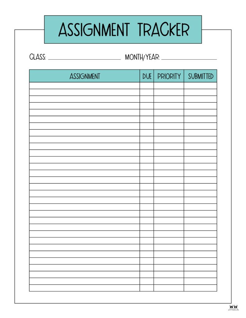 Printable-Assignment-Tracker-8