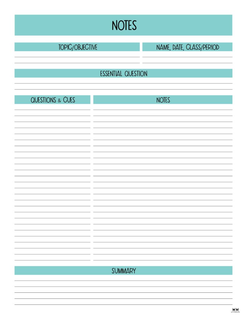 Printable-Cornell-Notes-Template-9