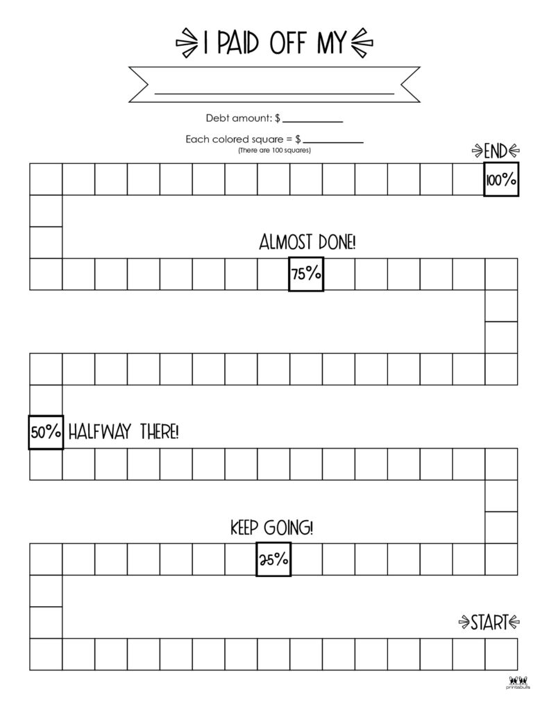Debt Trackers & Debt Snowball Worksheets - 35 Pages | Printabulls