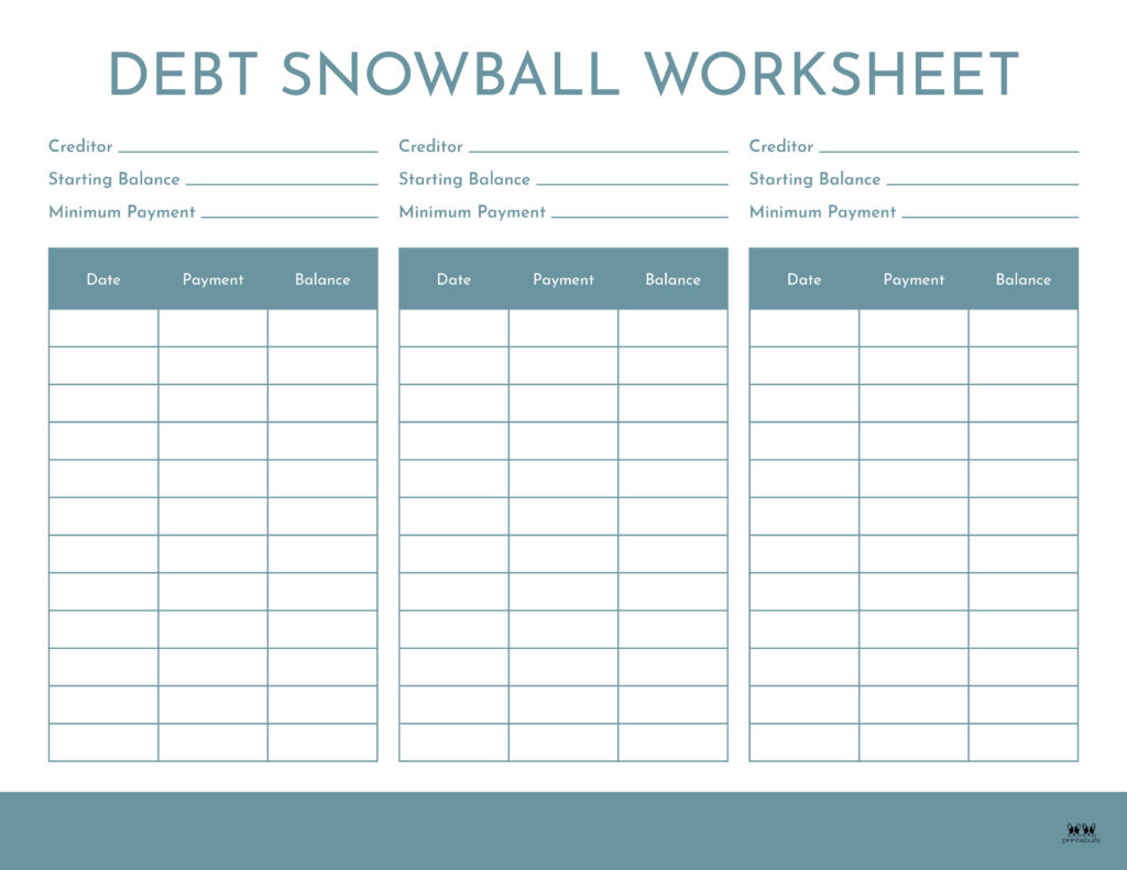 Printable-Debt-Snowball-Worksheet-2