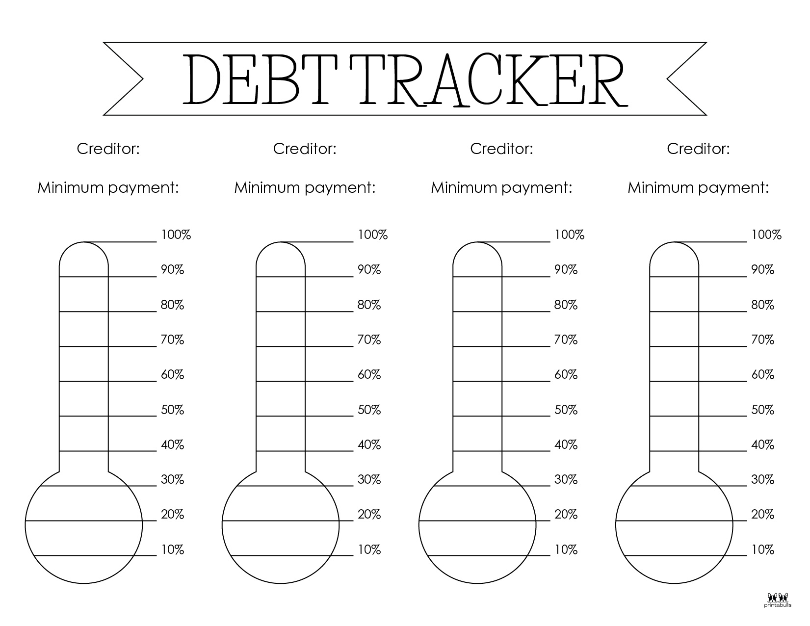 Debt Tracker Printable Free Coloring Pages To Print Debt Tracker Printable Free Coloring Pages To Print