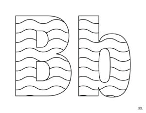 Letter B Coloring Pages - 15 FREE Pages | Printabulls