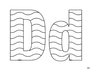 Letter D Coloring Pages - 15 FREE Pages | Printabulls