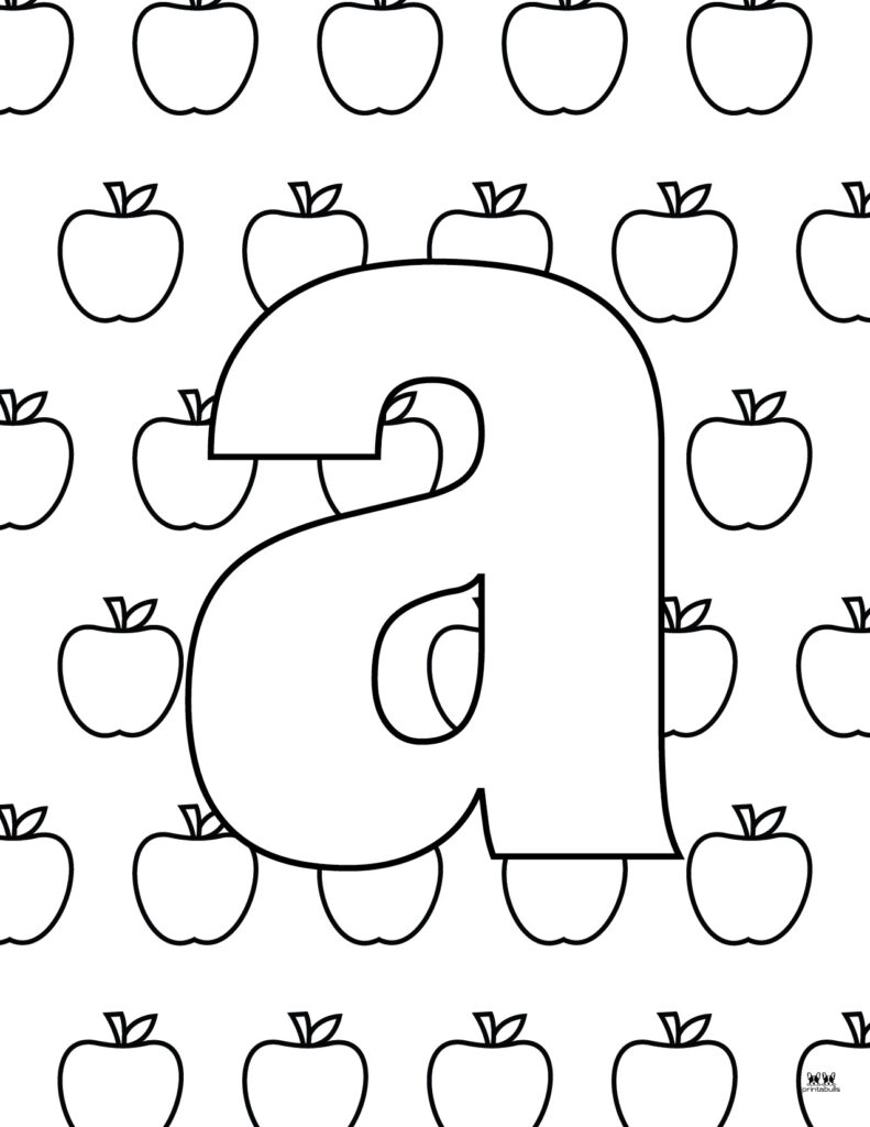 Printable-Lowercase-Letter-A-Coloring-Page-2