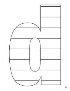 Letter D Coloring Pages - 15 FREE Pages | Printabulls