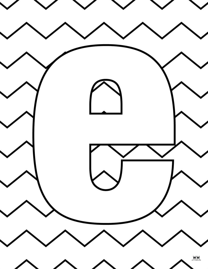 Free Letter E Coloring Pages