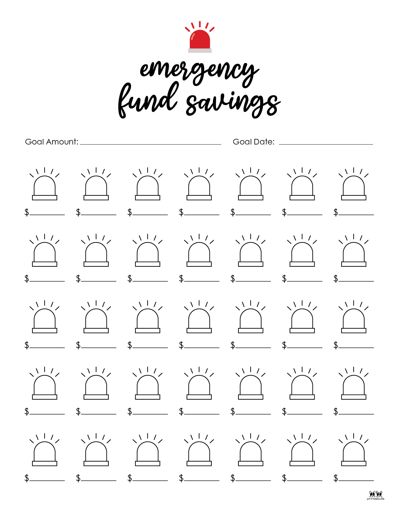 Savings Trackers - 27 FREE Printables | Printabulls