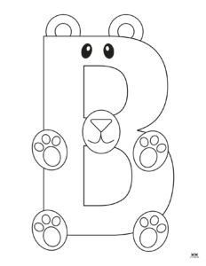 Letter B Coloring Pages - 15 FREE Pages - PrintaBulk