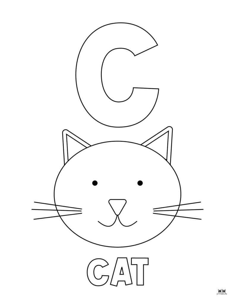 Letter C Coloring Pages - 15 FREE Pages | Printabulls