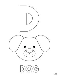 Letter D Coloring Pages - 15 FREE Pages | Printabulls