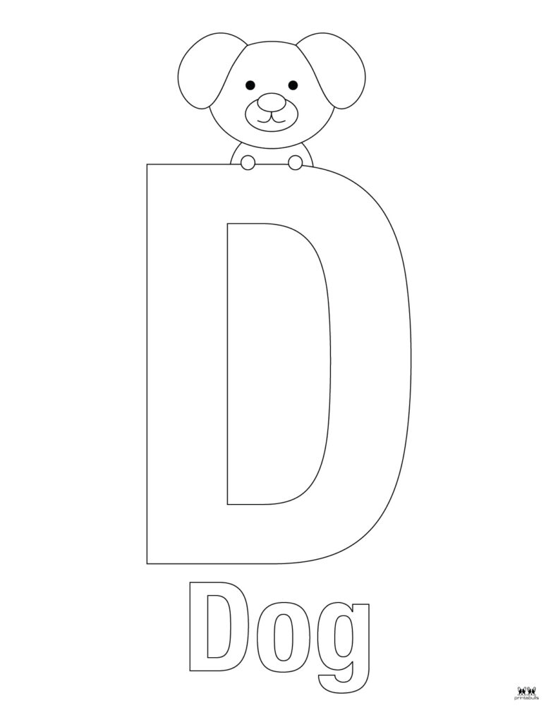 Letter D Coloring Pages - 15 FREE Pages - PrintaBulk