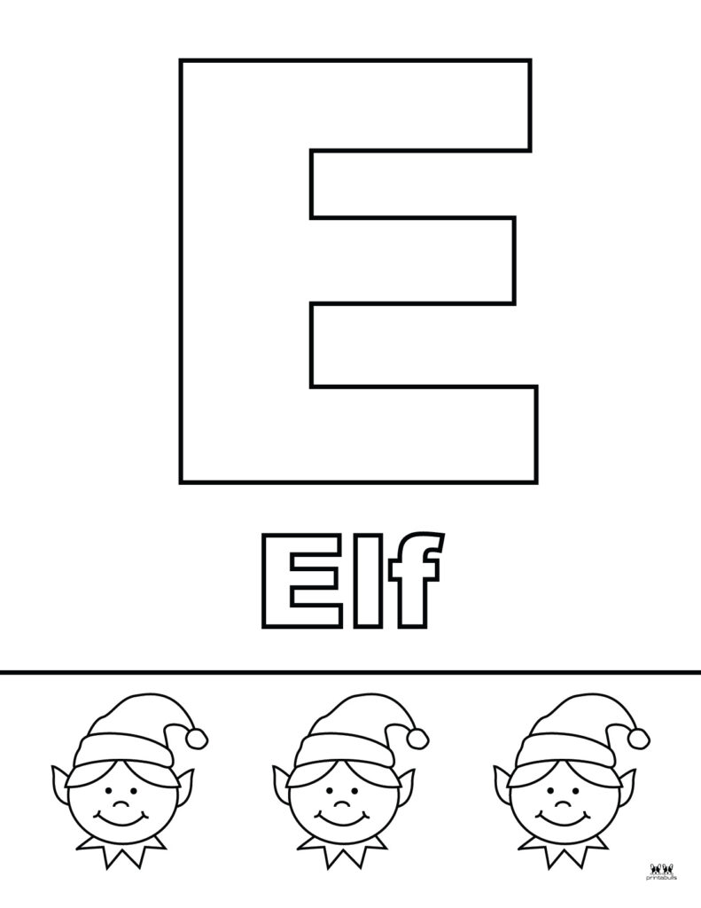 Printable-Uppercase-Letter-E-Coloring-Page-5