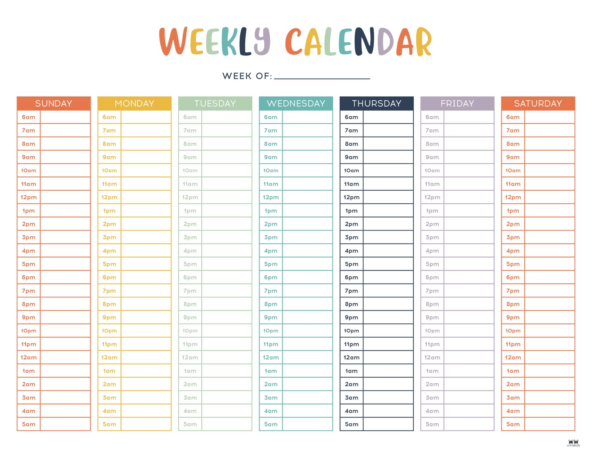 Weekly Planners 25 FREE Printables Printabulls weekly-planners-25-free-printables-printabulls
