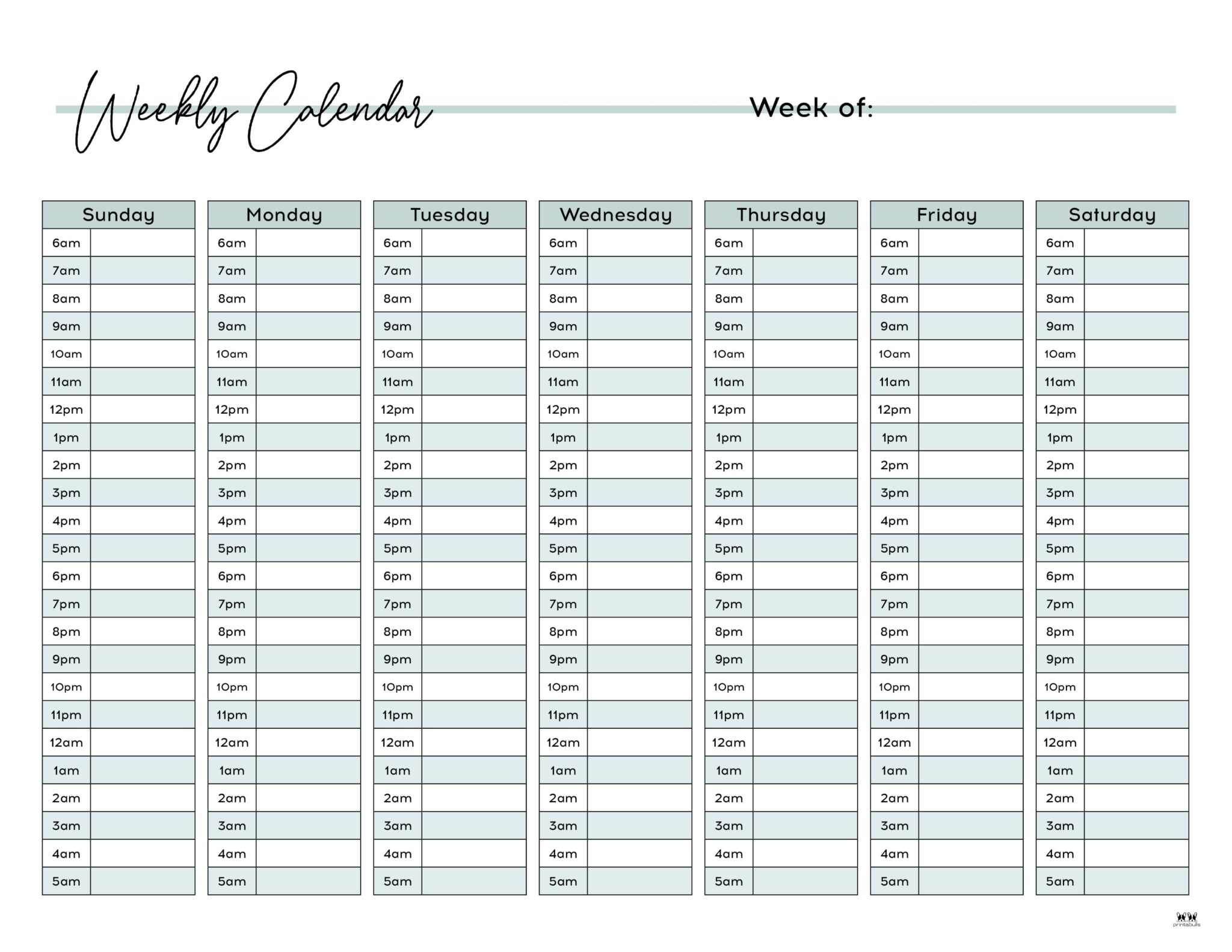 Weekly Planners 25 FREE Printables - Printable Weekly Planners Calendars 9 2048x1583