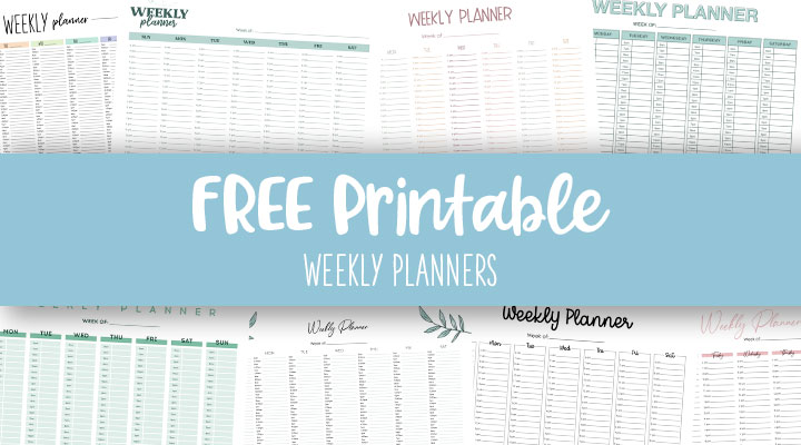 Lined Style Weekly Planner Template Template - Printable PDF