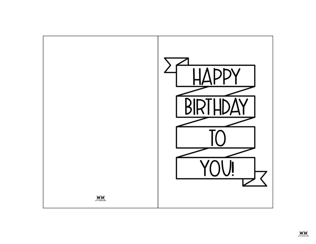 Printable Birthday Cards Black And White - Printable Cards