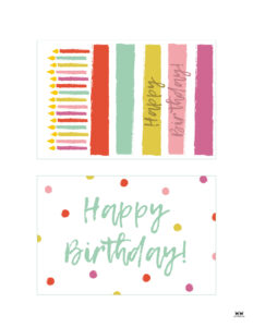 Printable Birthday Cards - 110 FREE Birthday Cards | Printabulls