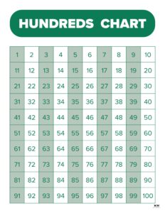 Hundreds Charts - 25 FREE Printables | Printabulls