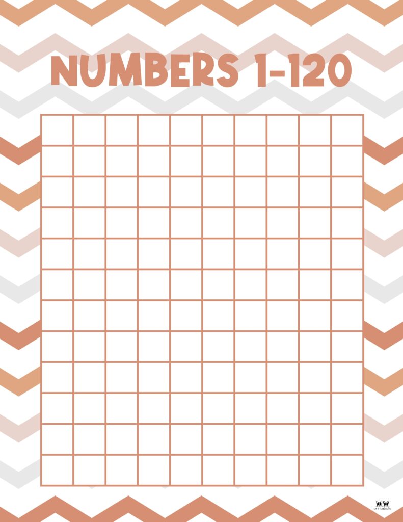 Hundreds grid printable