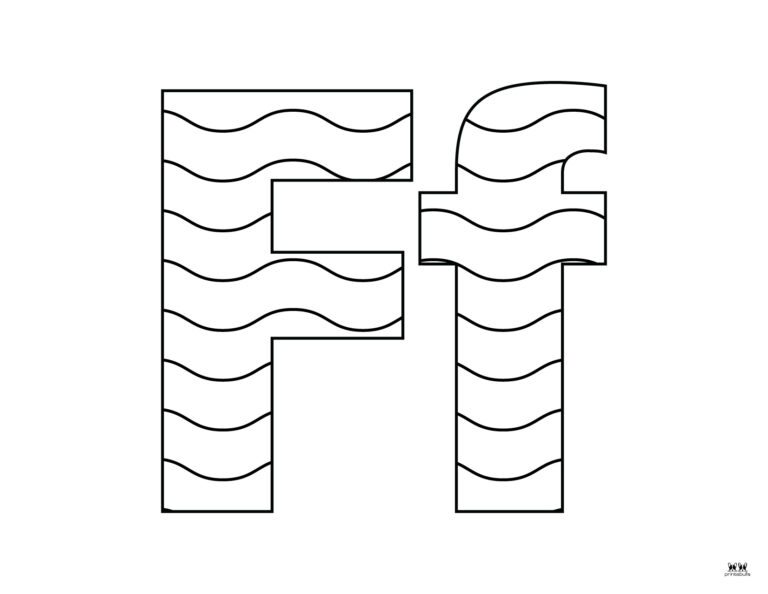Letter F Coloring Pages - 15 FREE Pages | Printabulls