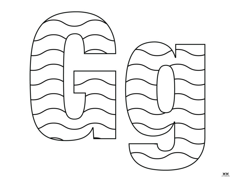 Letter G Coloring Pages - 15 FREE Pages | Printabulls