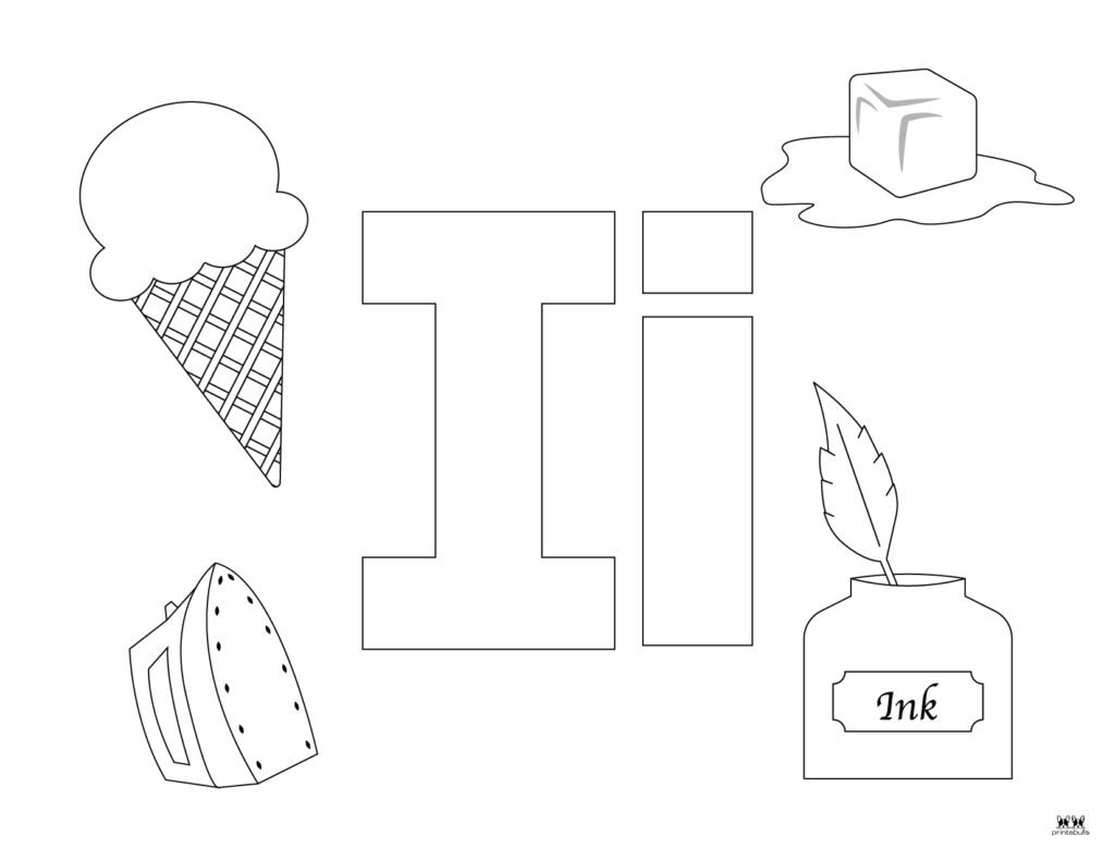 14+ Letter I Coloring Page - YasmeenVanes