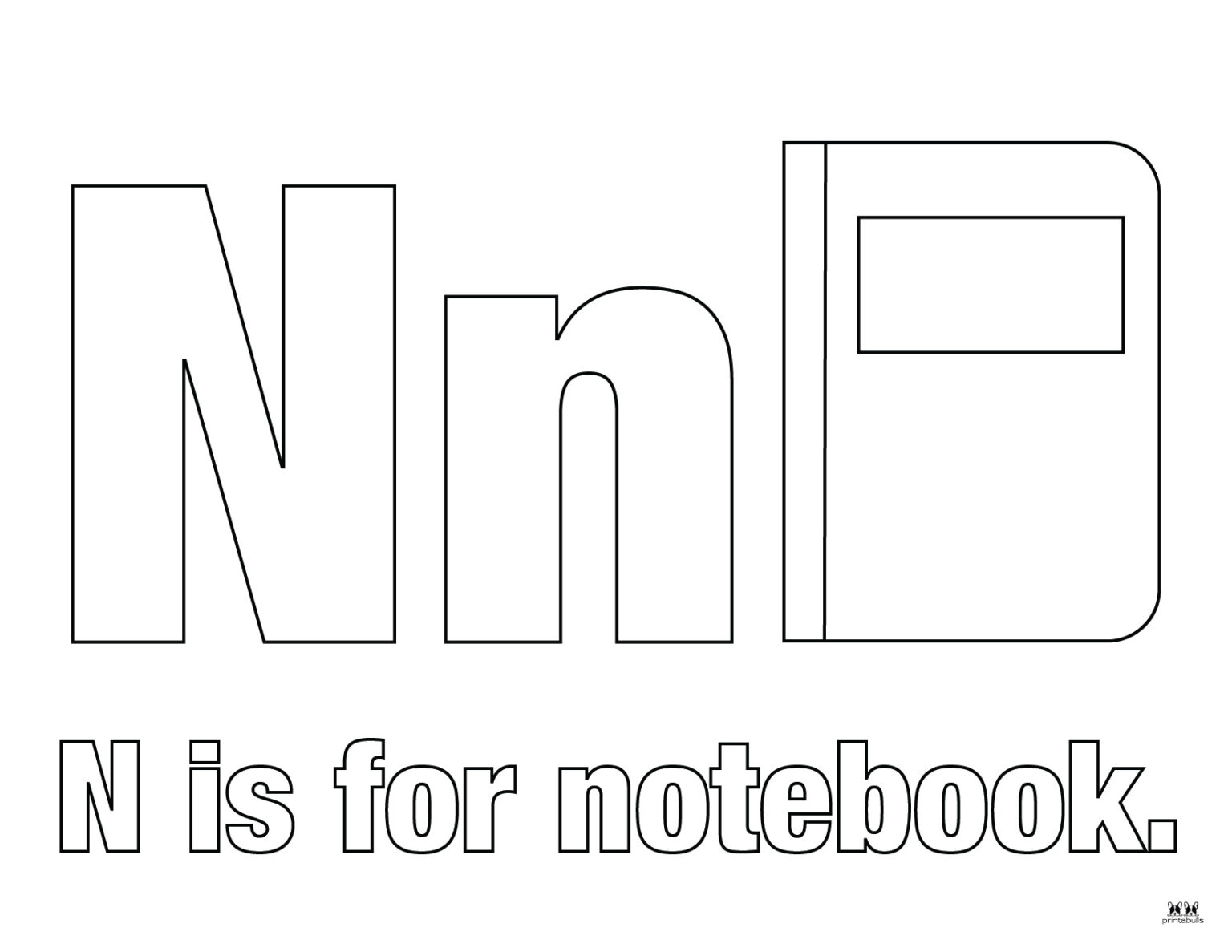 Letter N Coloring Pages - 15 FREE Pages | Printabulls
