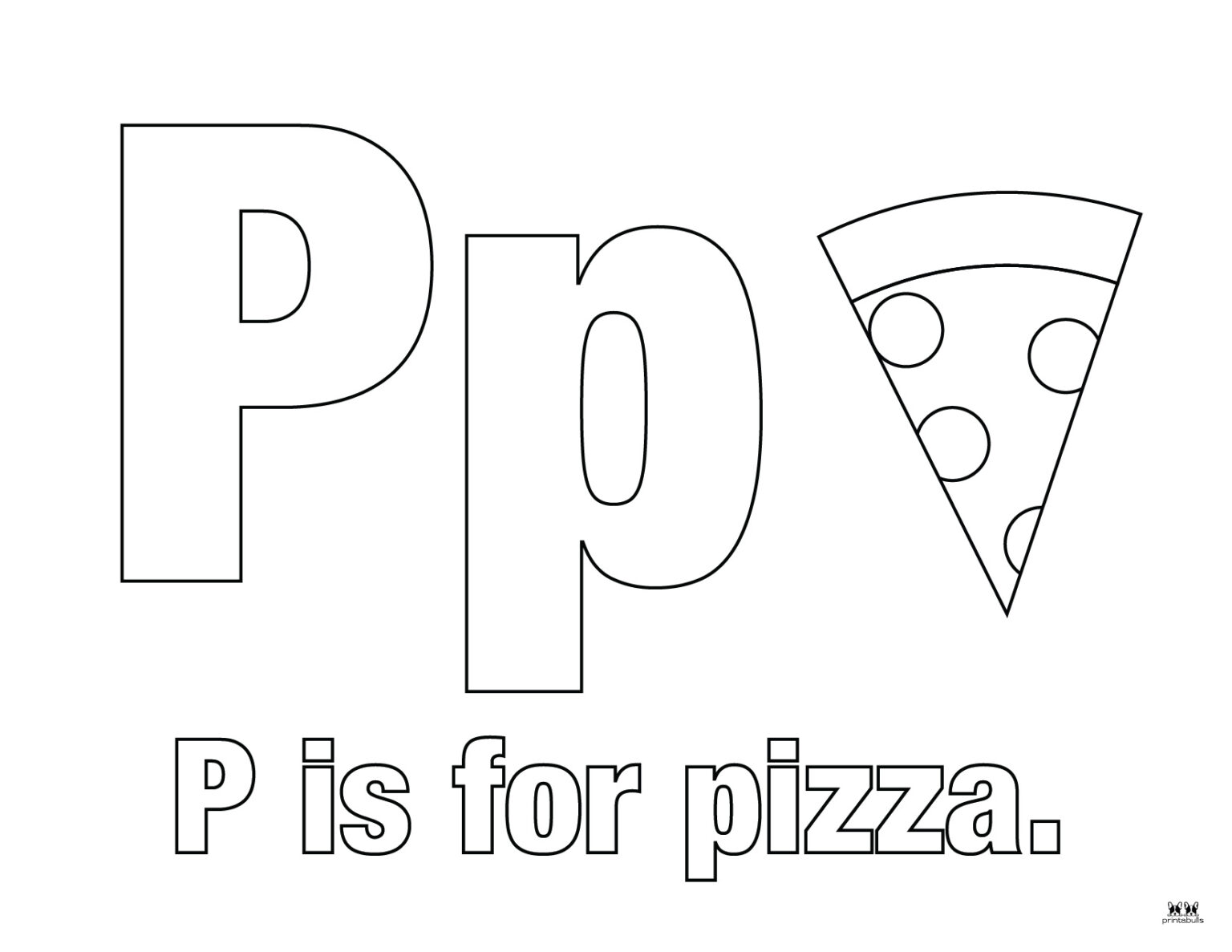 Letter P Coloring Pages 15 FREE Pages Printabulls