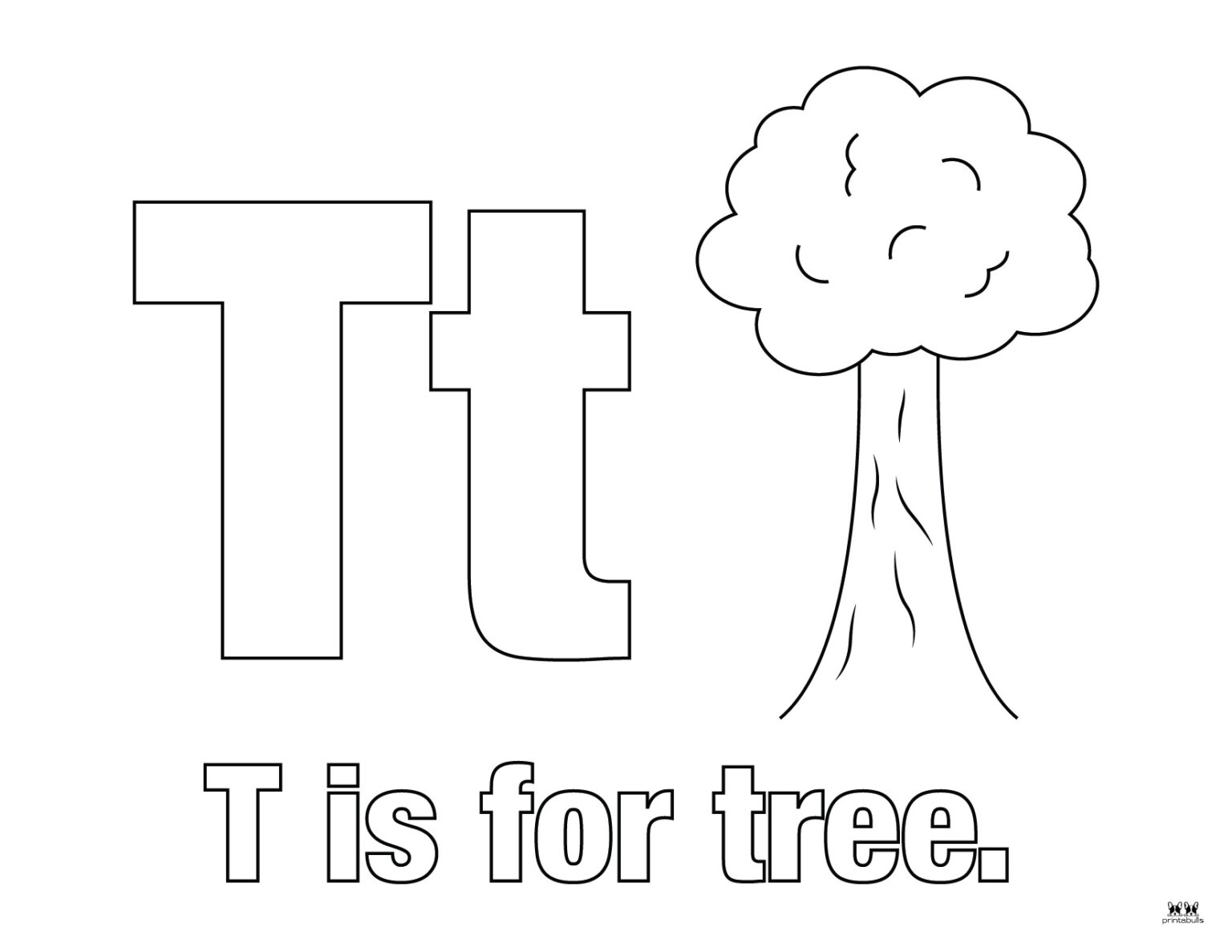 Letter T Coloring Pages - 15 FREE Pages | Printabulls