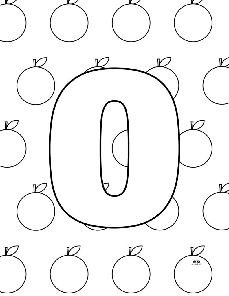 14+ Letter O Coloring Page