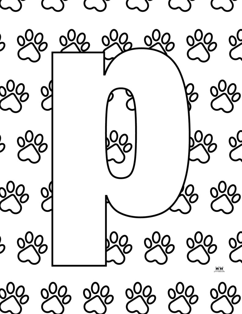 Printable-Lowercase-Letter-P-Coloring-Page-2