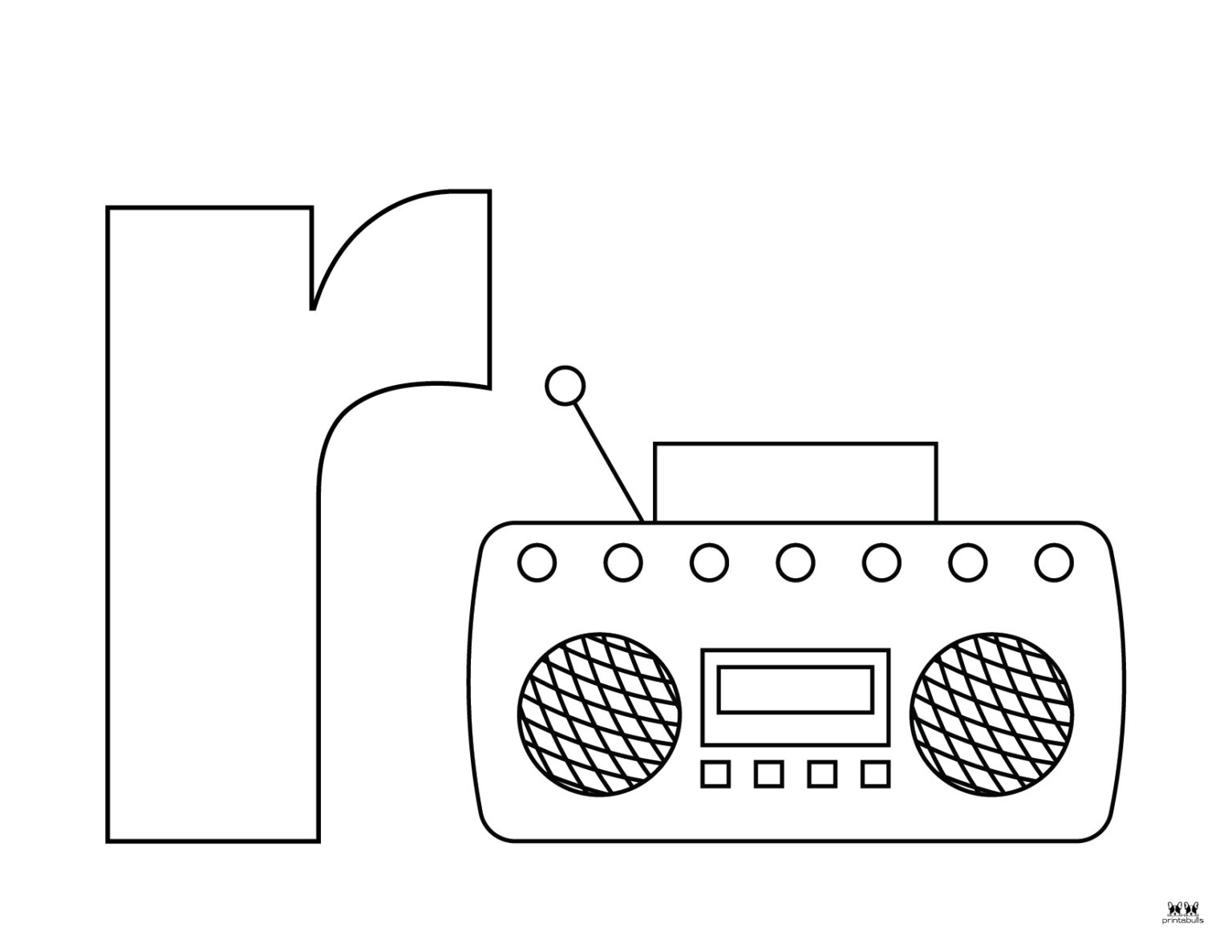 Letter R Coloring Pages - 15 FREE Pages | Printabulls