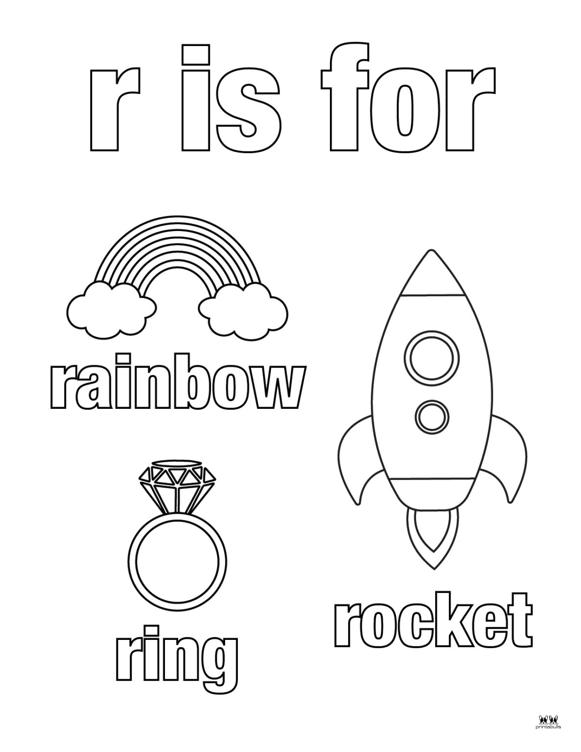 Letter r coloring pages 15 free pages printabulls
