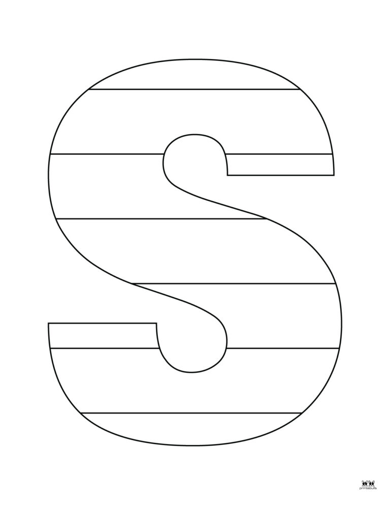 Letter S Coloring Pages - 15 FREE Pages | Printabulls