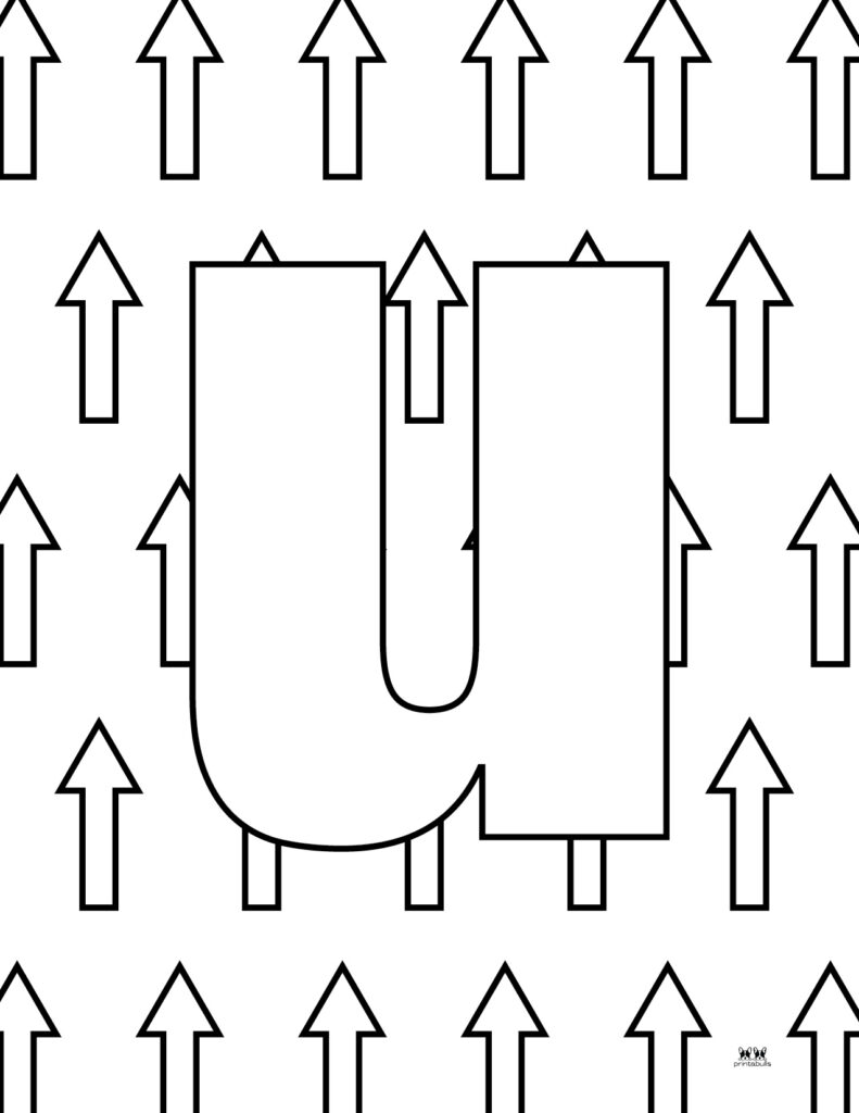 Printable-Lowercase-Letter-U-Coloring-Page-2