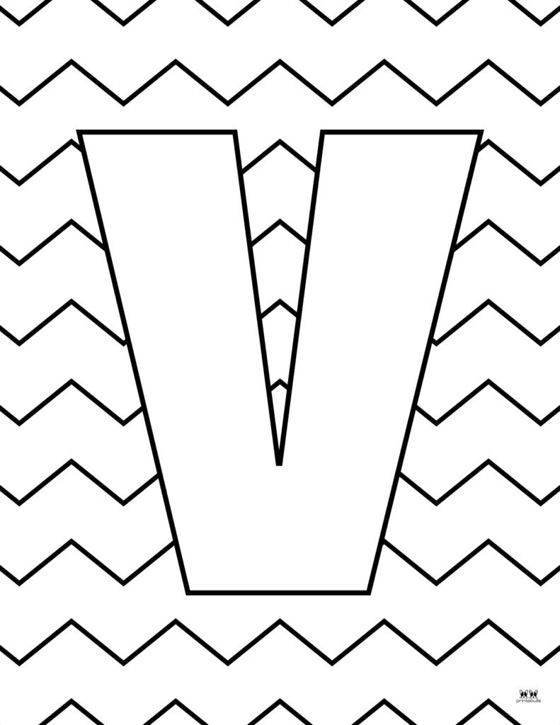 Printable-Lowercase-Letter-V-Coloring-Page-1