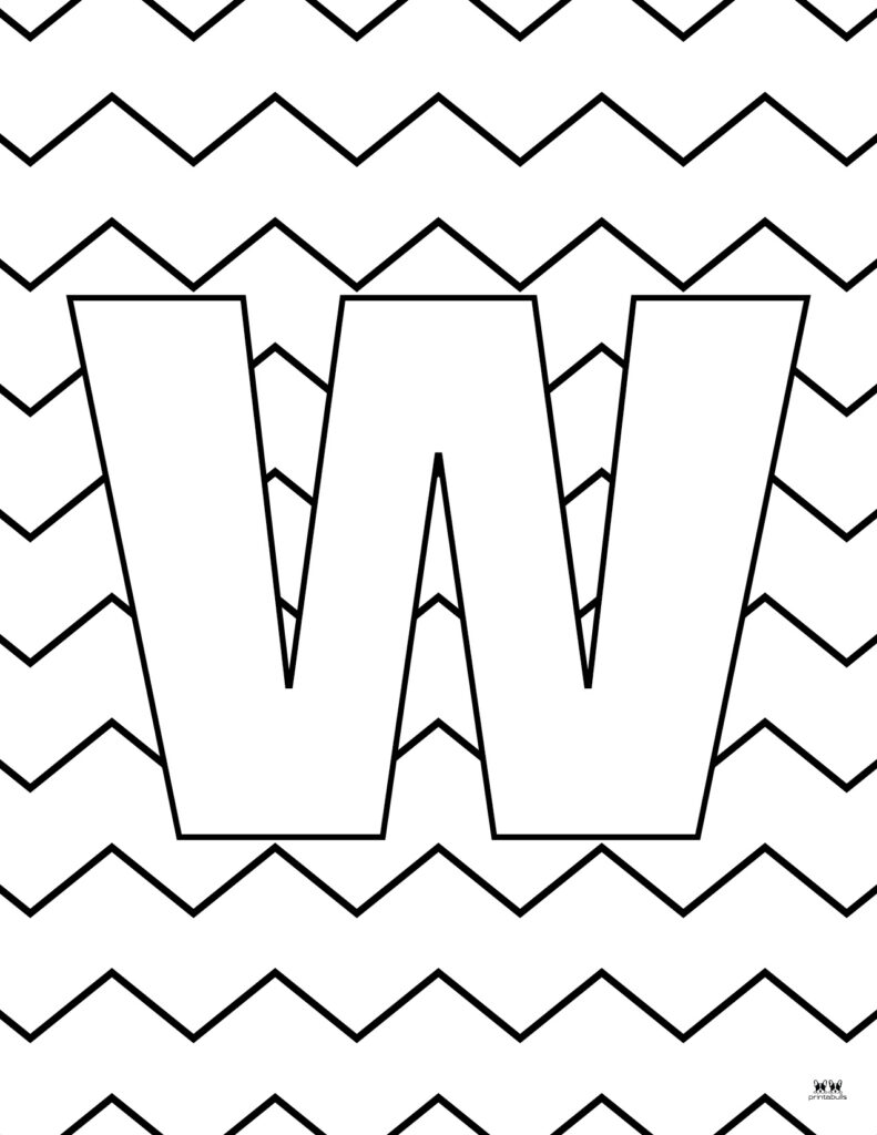 Printable-Lowercase-Letter-W-Coloring-Page-1