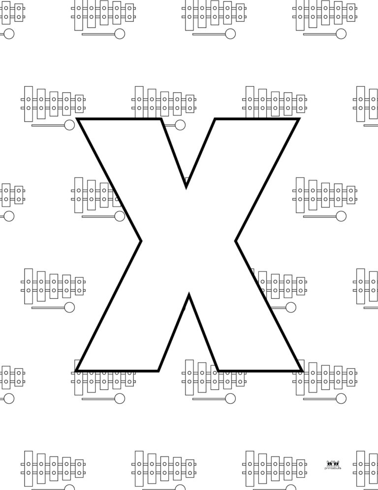 Letter X Coloring Pages - 15 FREE Pages | Printabulls