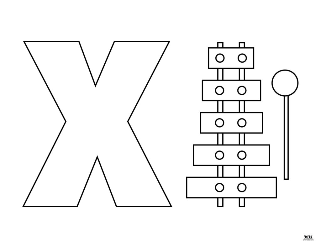 Printable-Lowercase-Letter-X-Coloring-Page-4